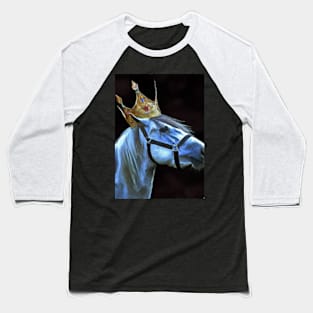 Horse with Crown Baseball T-Shirt